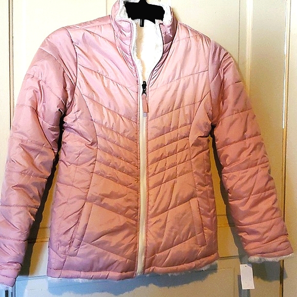 Me Jane | Jackets & Coats | Quilted Faux Fur Reversible Coat Sz Xs